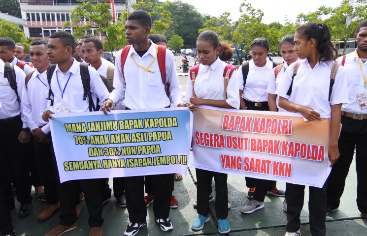 Tak Lolos Tes Akpol Puluhan Anak Papua Mengadu ke Sekda